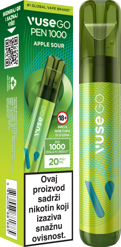 VUSE GO PEN 1000 - Apple Sour