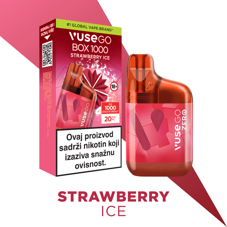 VUSE GO BOX 1000 - Strawberry Ice