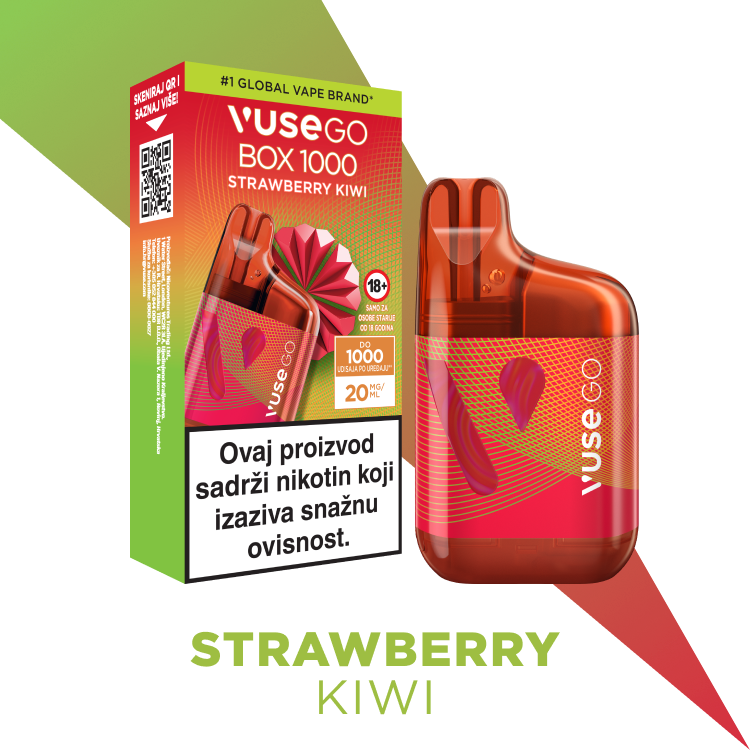 VUSE GO BOX 1000 - Strawberry Kiwi